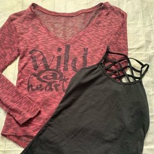 Juniors tank and top. Size small